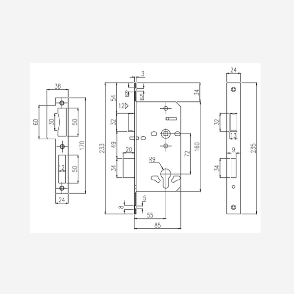 Anti-Panic Escape Sash Lock (9422) – SimplexHardware