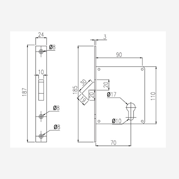 Mortise Hook Lock (9223) – SimplexHardware